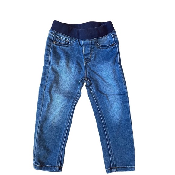 Toddler Girl Cat & Jack Pull on denim Jeggings. Size 2T - Picture 1 of 3